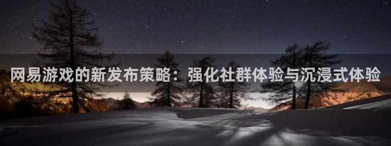 陕西bg大游子文化创意是什么：网易游戏的新发布策略：强化社群体验与沉浸式体验