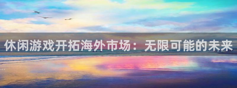 bg大游官网注册方法是什么：休闲游戏开拓海外市场：无限可能的未来